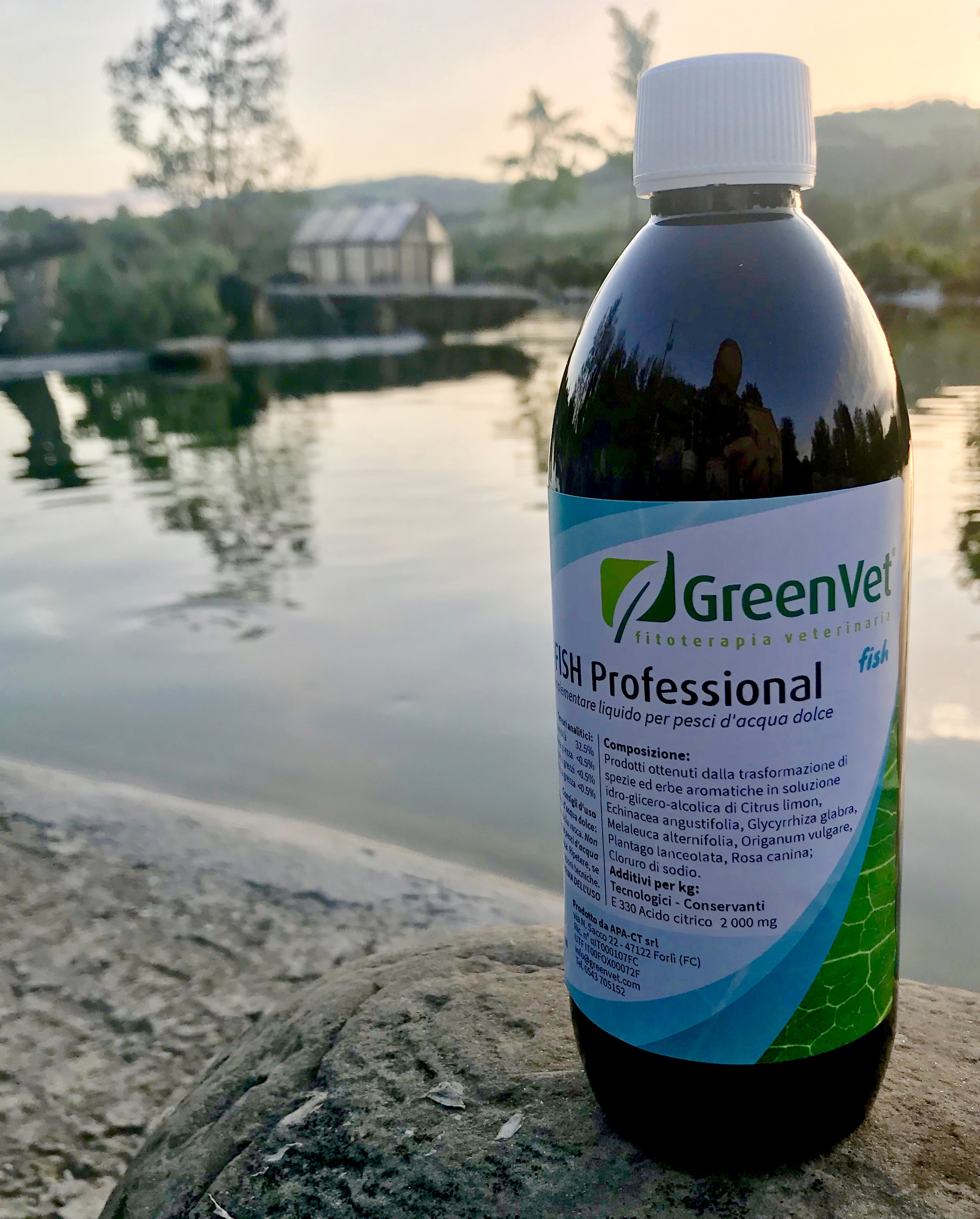 1/2 litro biocondizionatore GreenVet Gill Fish Professional